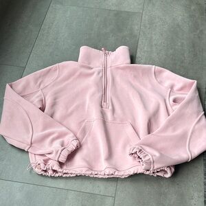 Lululemon Pink Half-Zip Women's Sweatshirt
